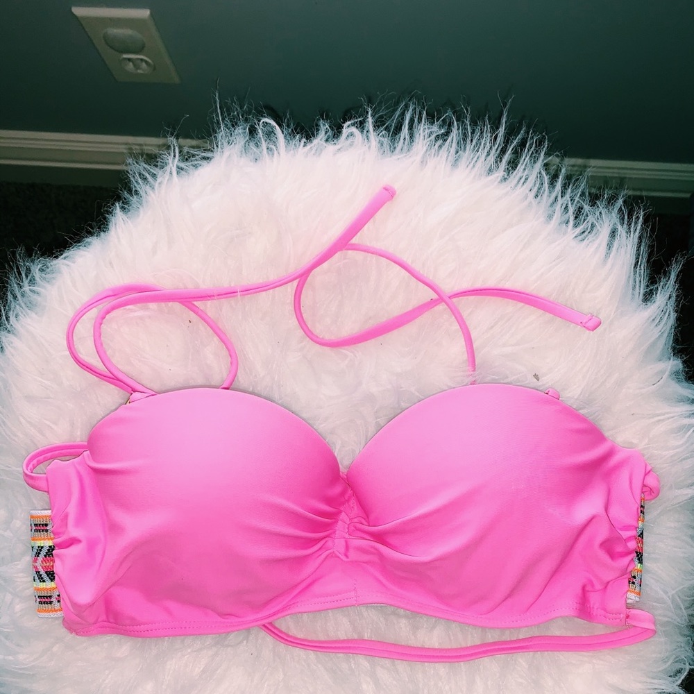 Pink swim top: perfect condition w/tribal detail